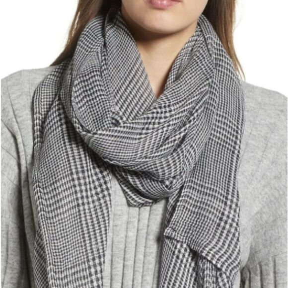 Leith Menswear Plaid Scarf NWT - Picture 1 of 5